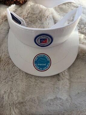 Imperial White Tour Visor - Classic Men's Sun Visor